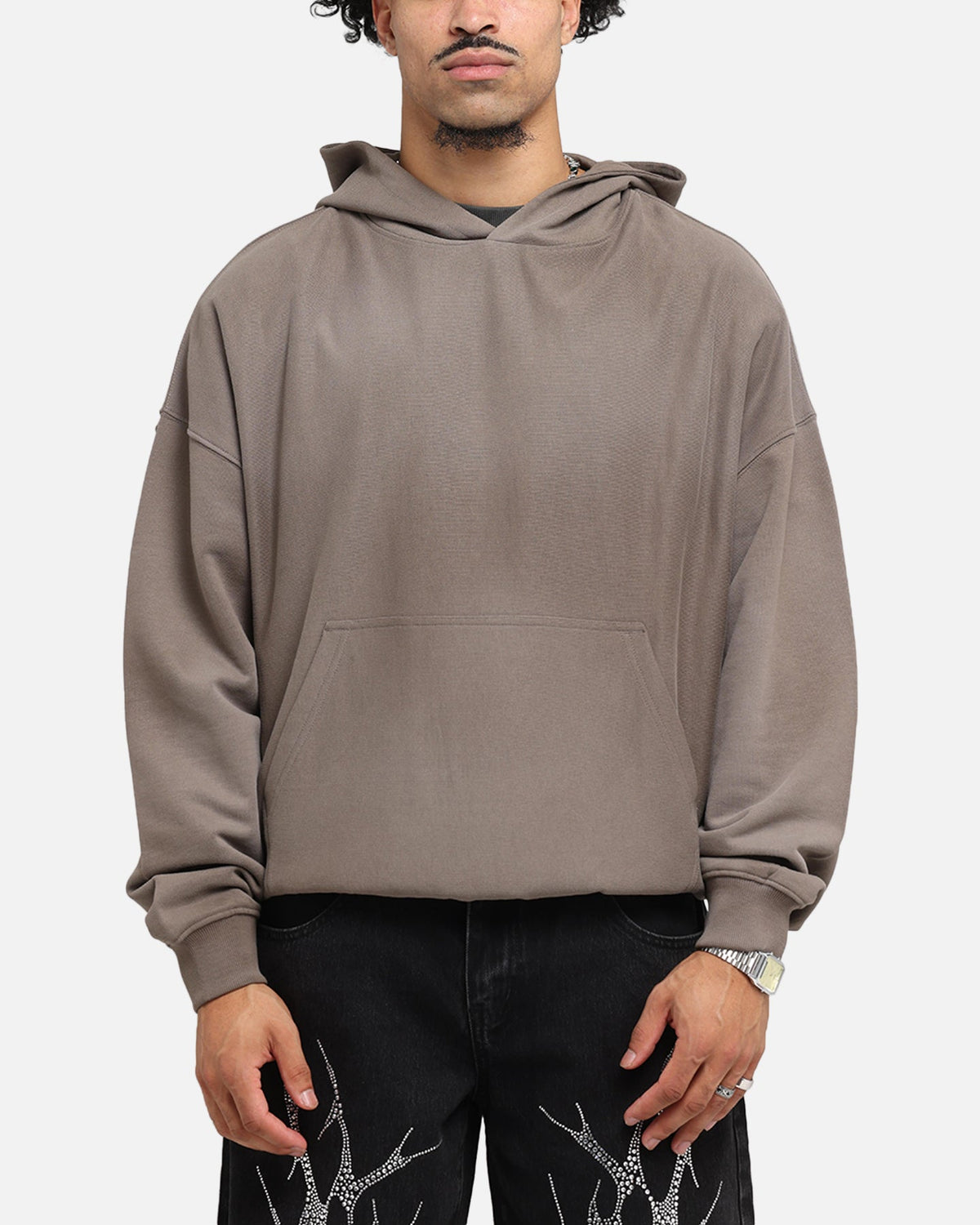 Saint Morta Manticore Boxy Hoodie Sunfade Brown