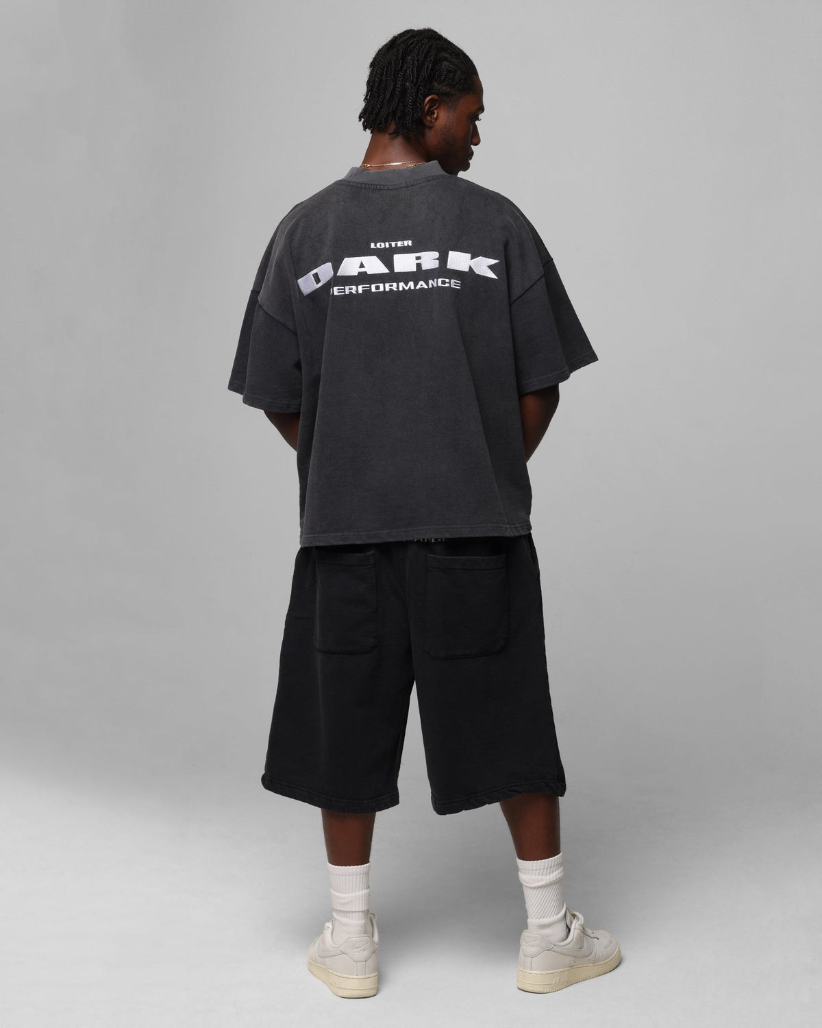 Loiter Dark Performance T-Shirt Charcoal