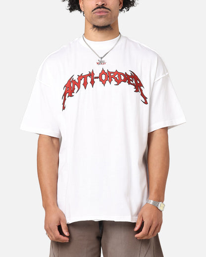 The Anti Order Mosh Non Seam T-Shirt White/Red