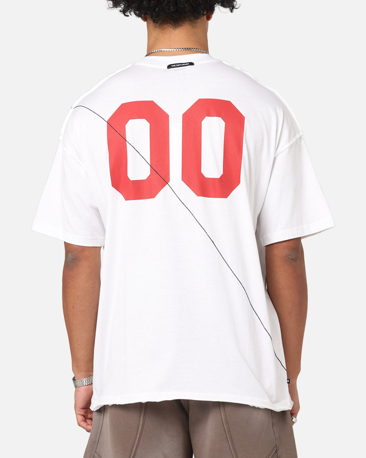 The Anti Order Mosh Non Seam T-Shirt White/Red