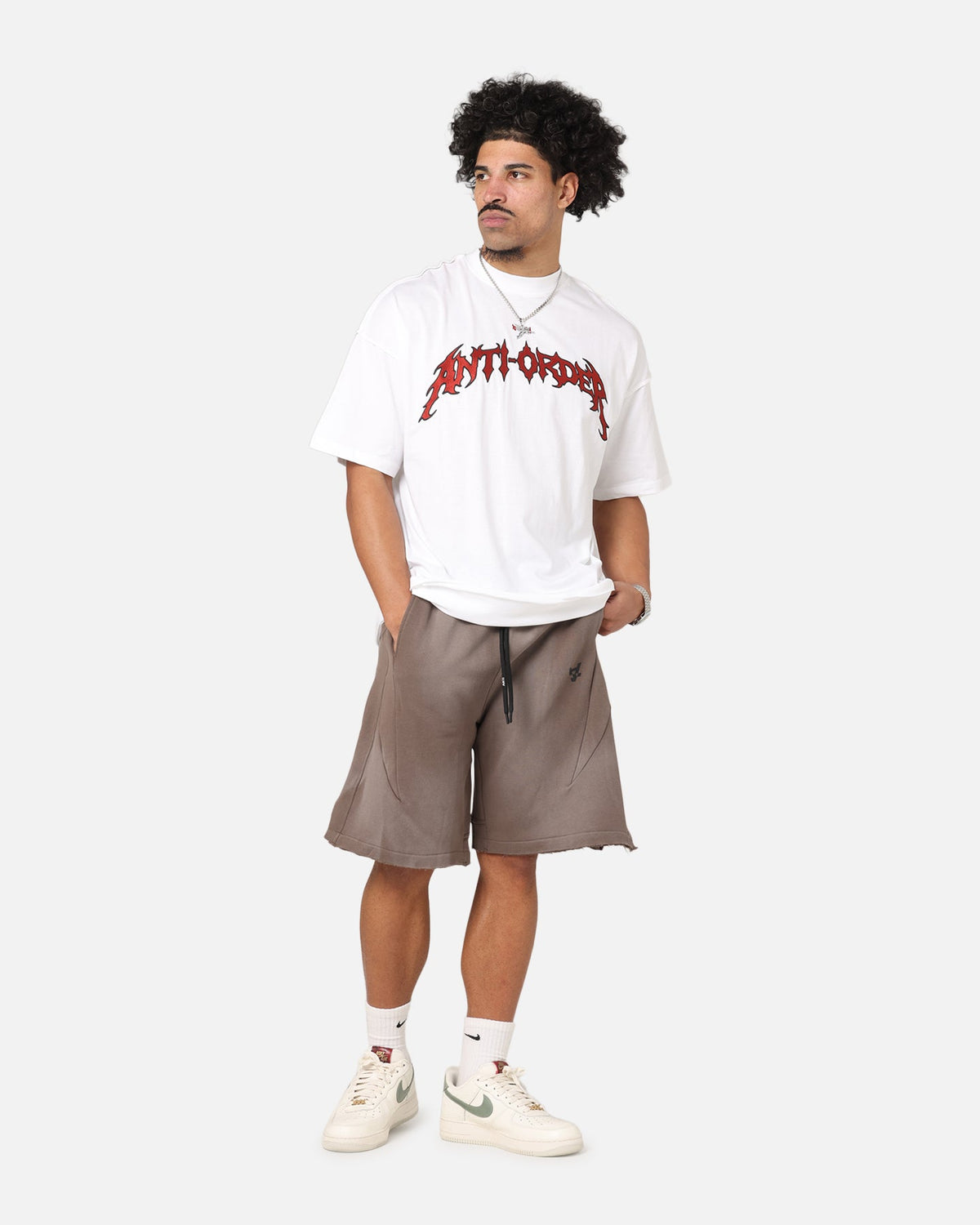 The Anti Order Mosh Non Seam T-Shirt White/Red