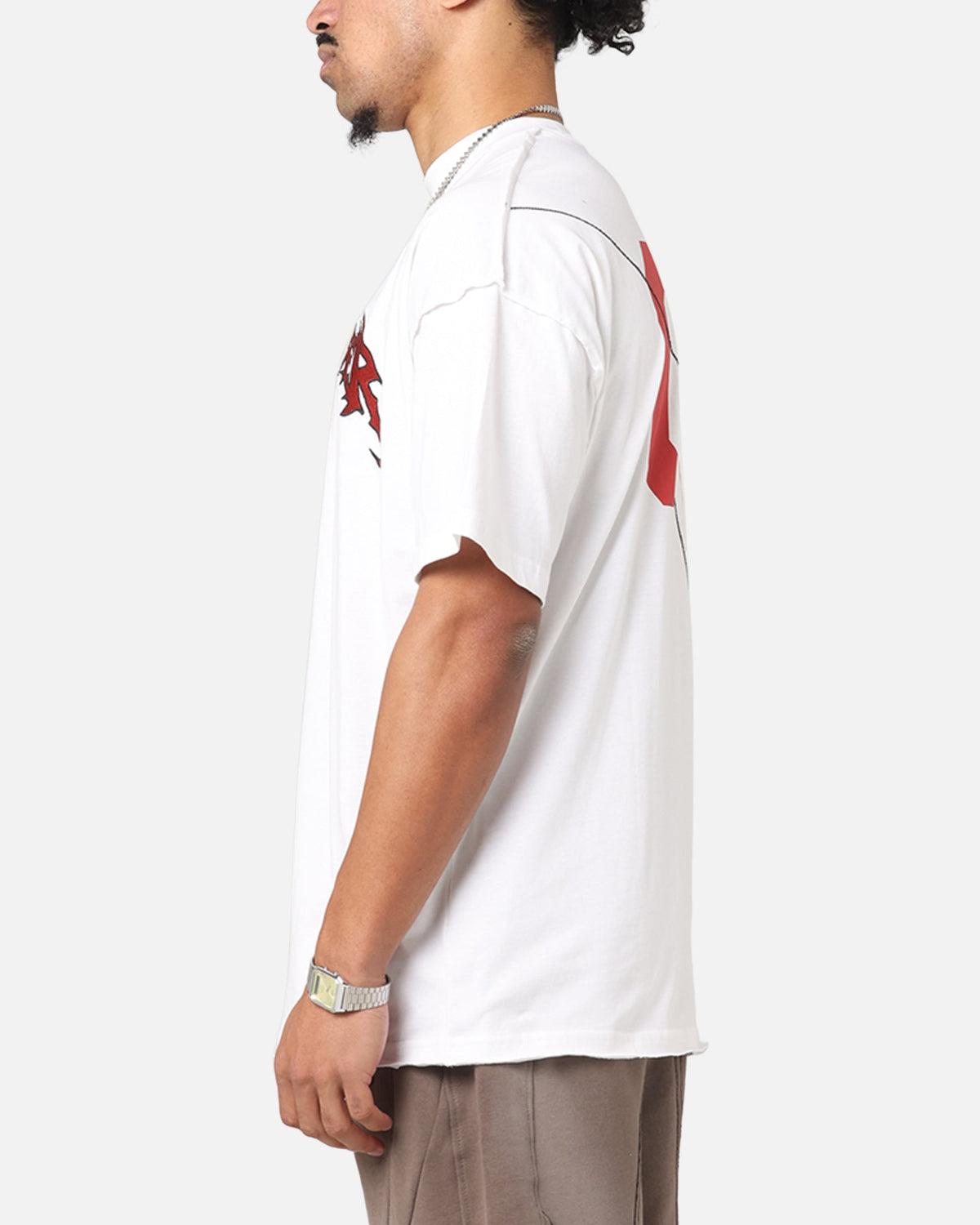 The Anti Order Mosh Non Seam T-Shirt White/Red