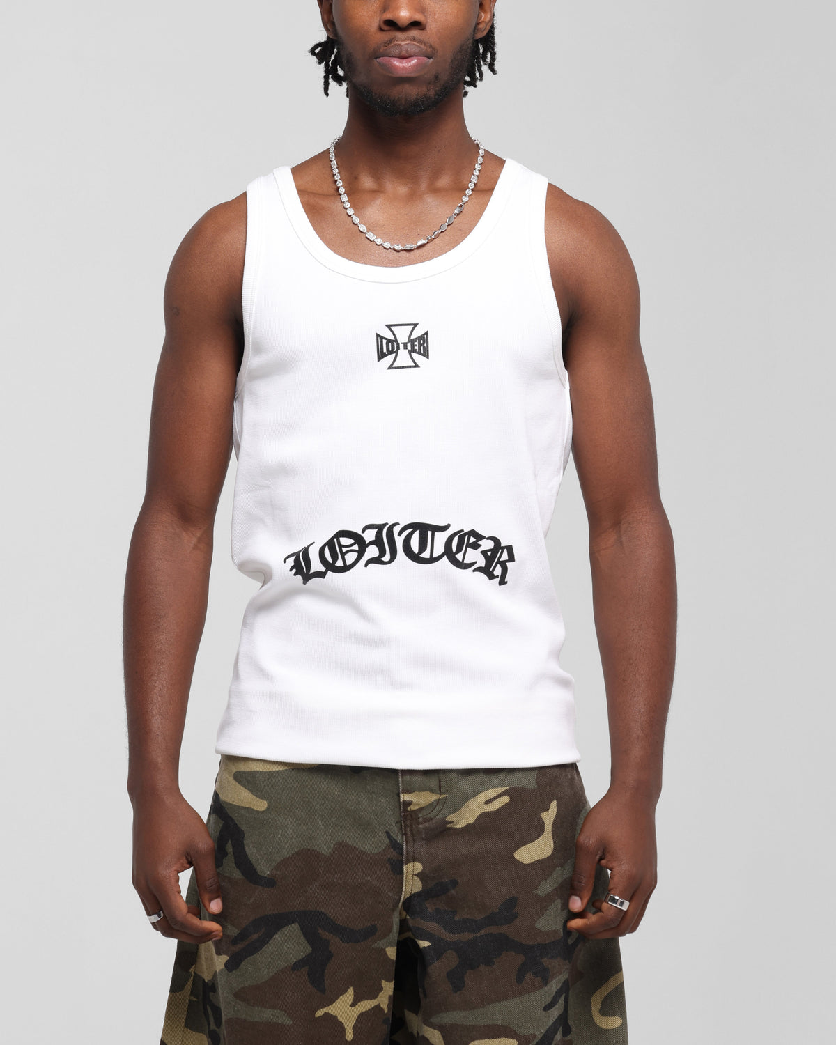 Loiter Gothic Tank Off White