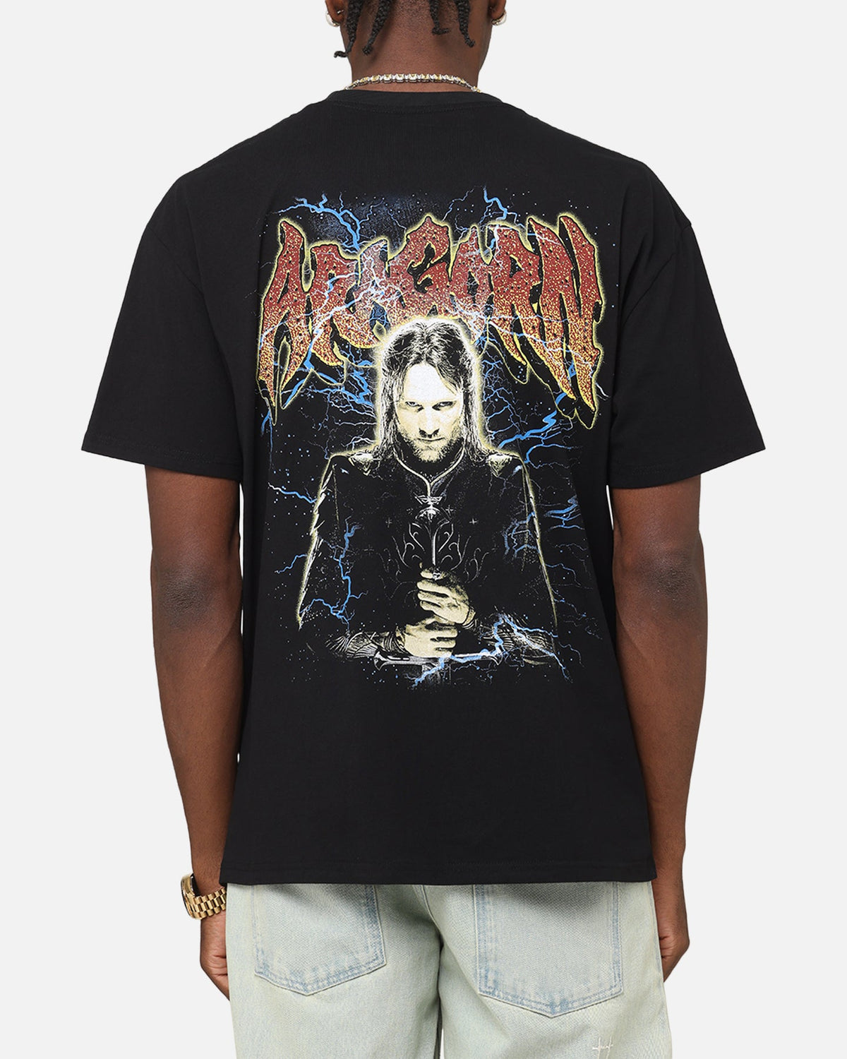 American Thrift X The Lord Of The Rings Aragorn Heavy T-Shirt Black