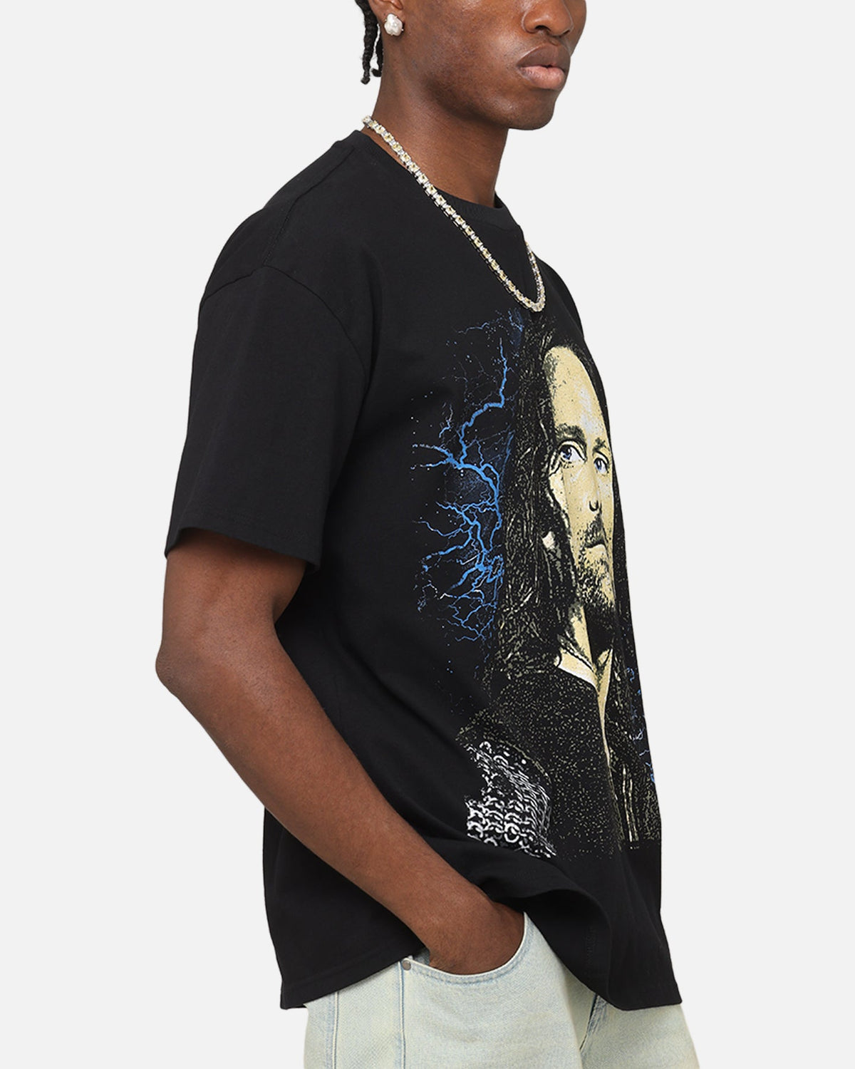 American Thrift X The Lord Of The Rings Aragorn Heavy T-Shirt Black