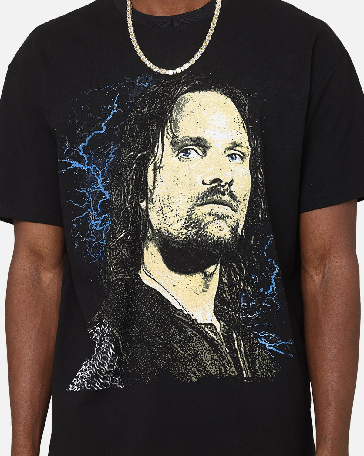 American Thrift X The Lord Of The Rings Aragorn Heavy T-Shirt Black