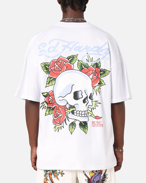 Ed Hardy Death & Bloom T-Shirt White