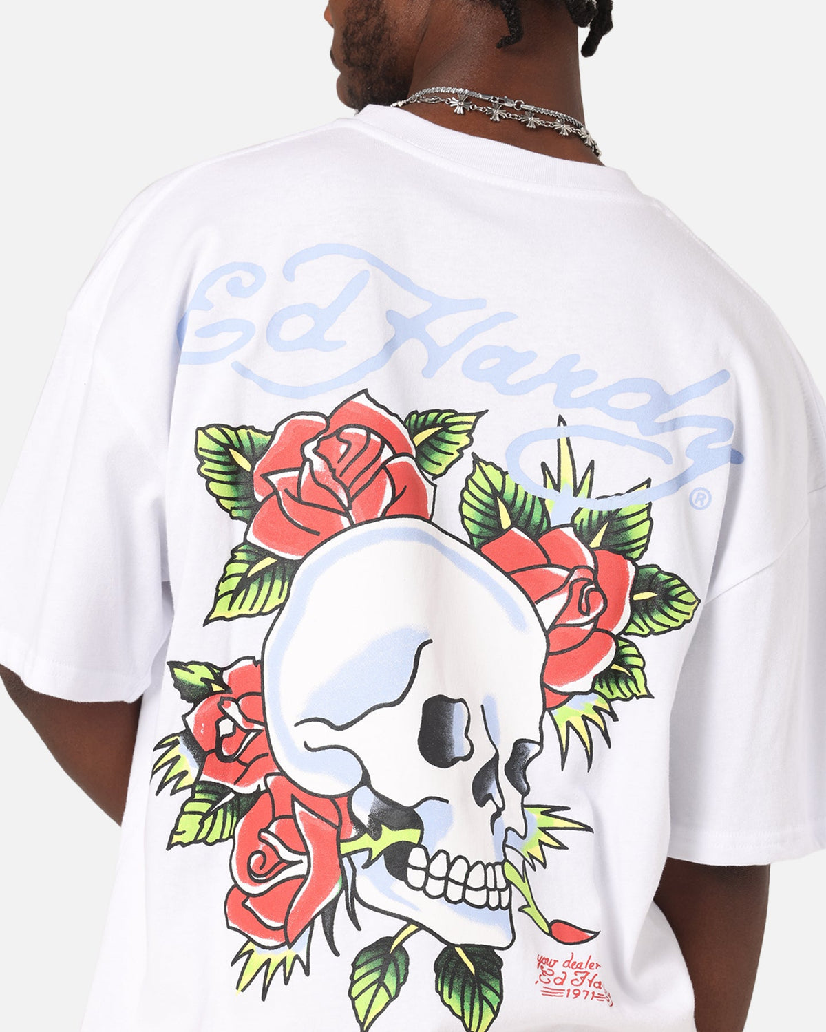 Ed Hardy Death & Bloom T-Shirt White