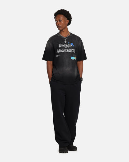 Pop Smoke Never Clear T-Shirt Black Wash