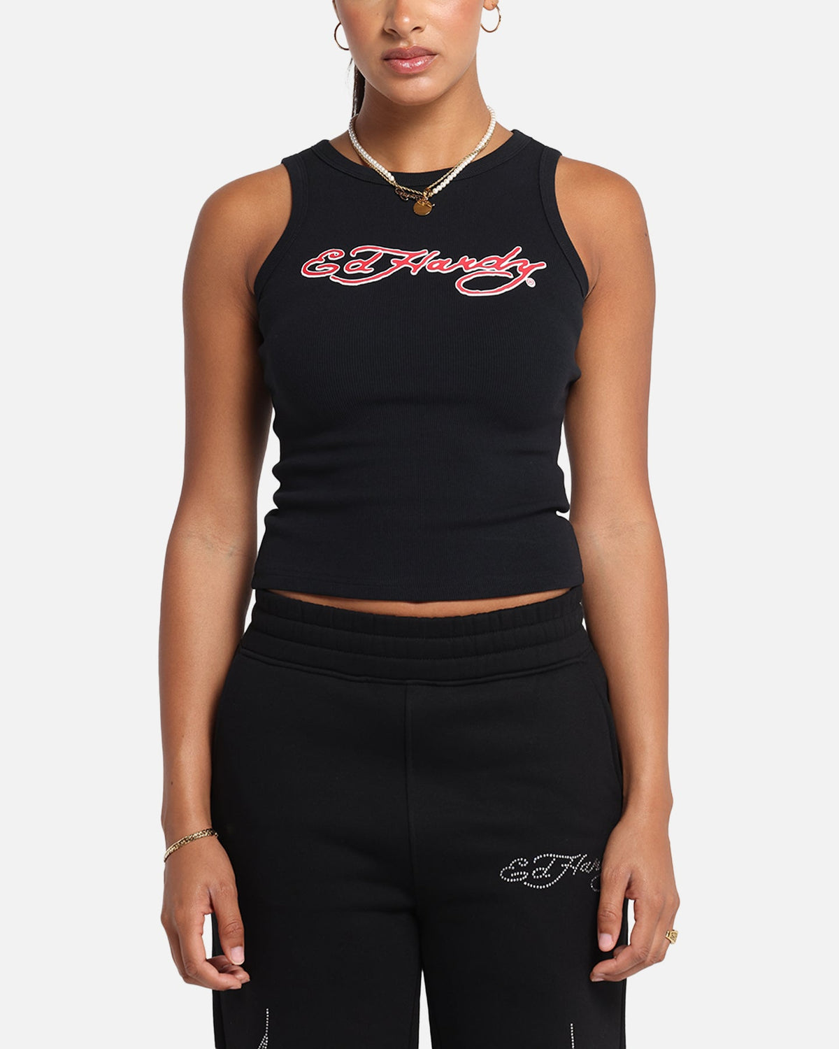 Ed Hardy Women's Tried And True Tank Black