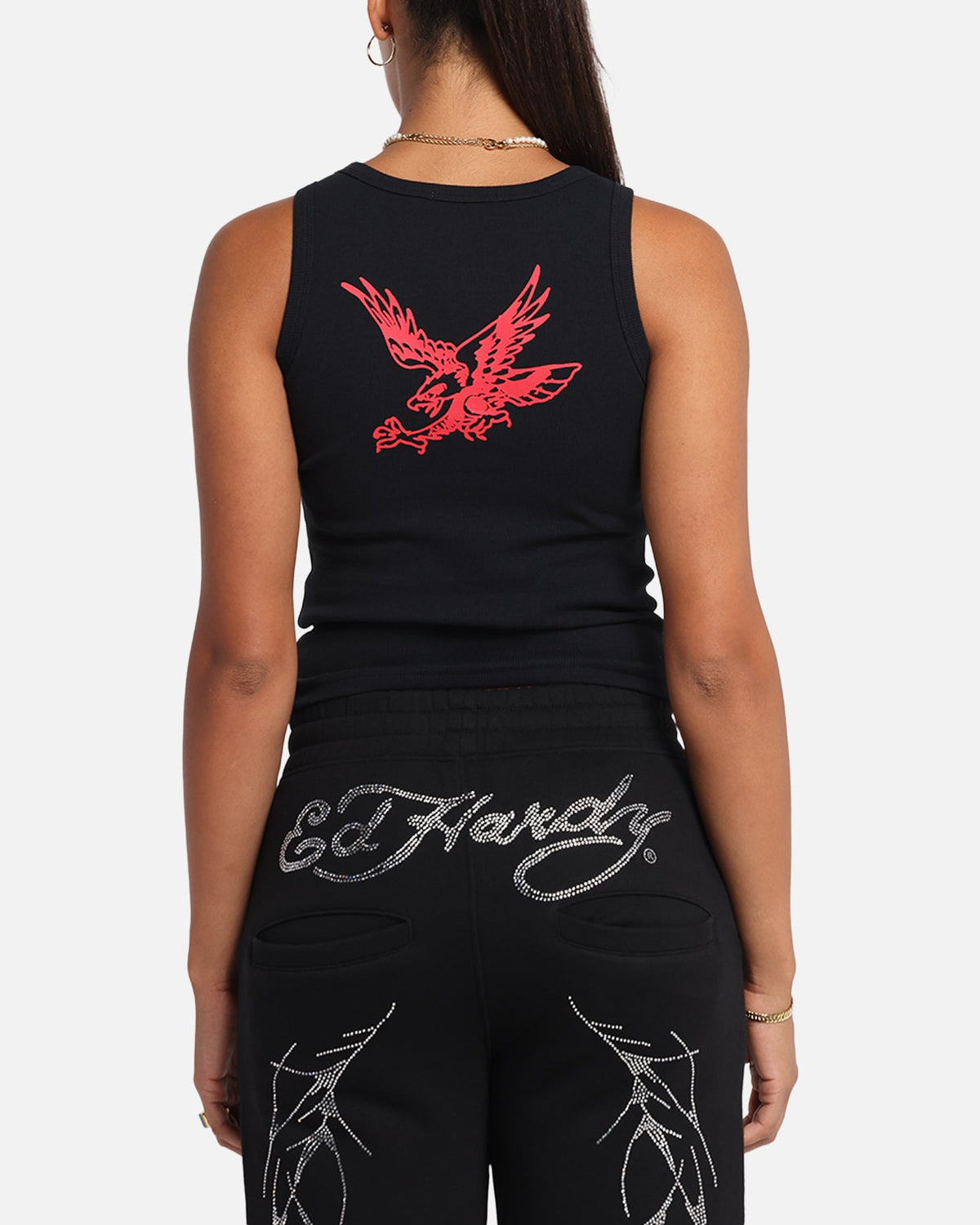 Ed Hardy Women's Tried And True Tank Black