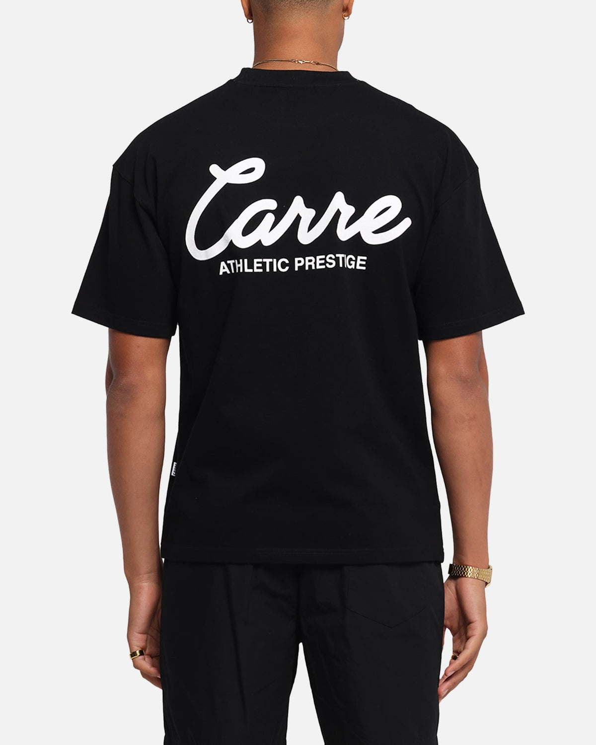 Carre Prestige Script T-Shirt Black