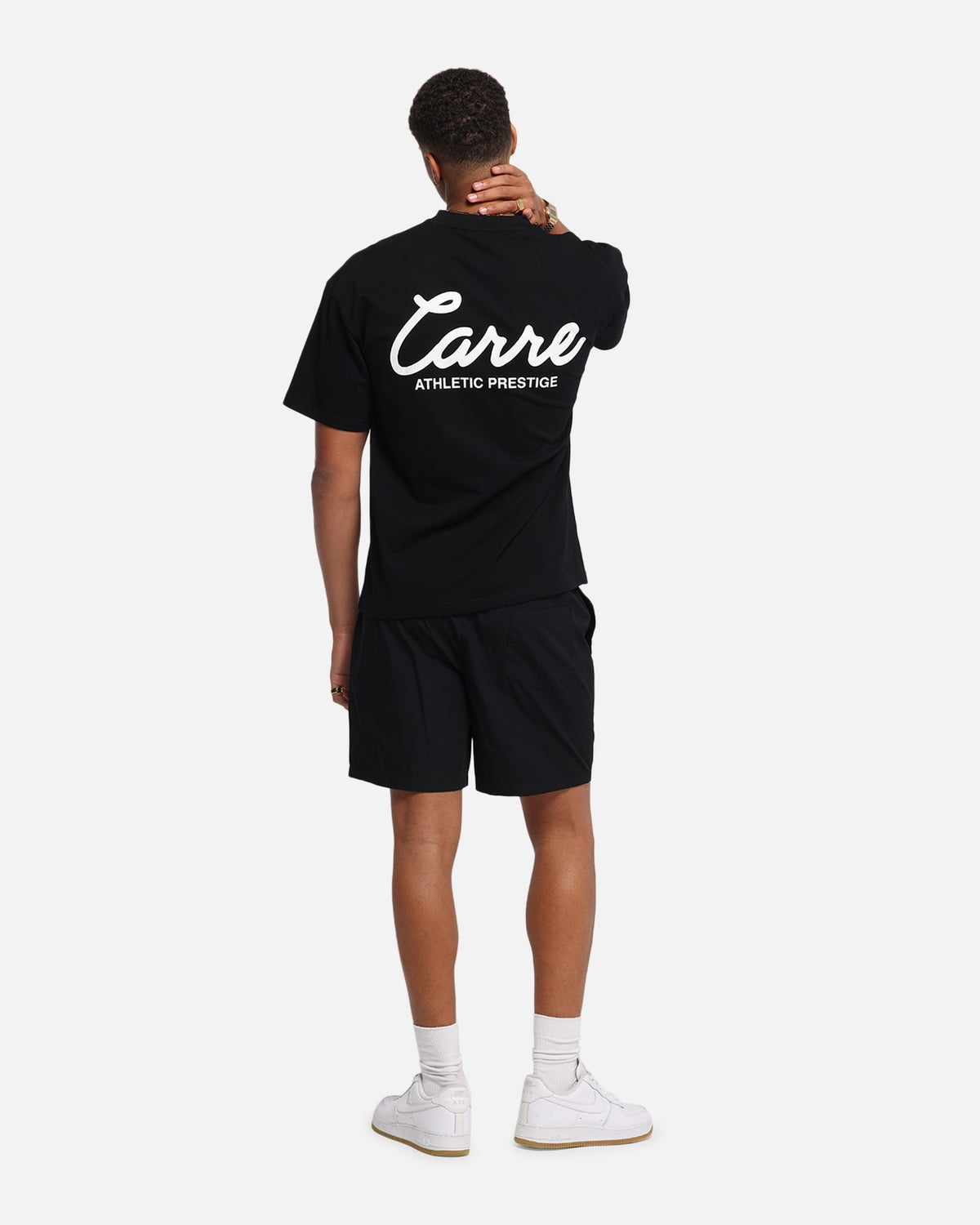 Carre Prestige Script T-Shirt Black