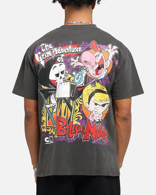 American Thrift X Cartoon Network Grim Adventures Heavy T-Shirt Black Wash