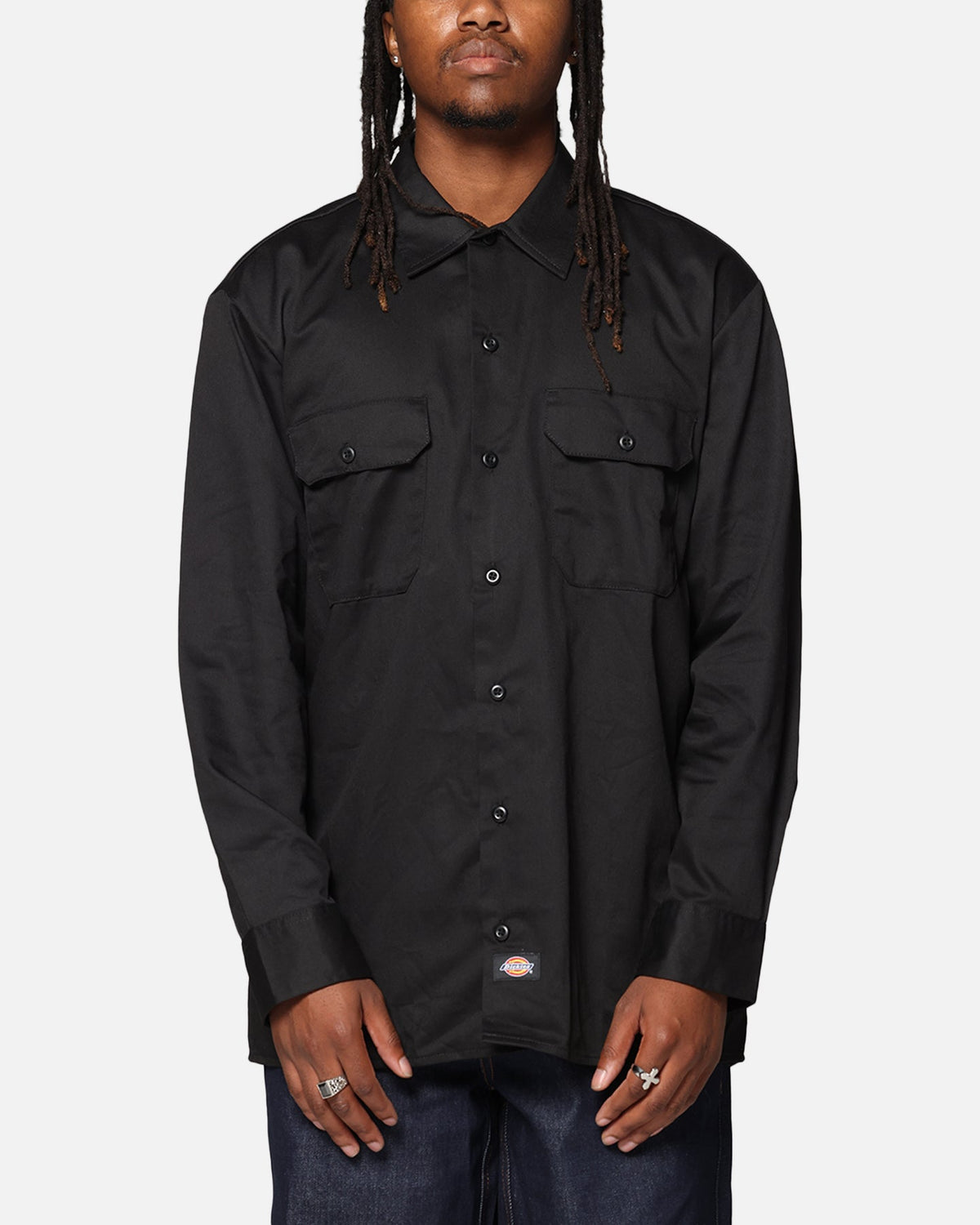 Dickies Long Sleeve Work Shirt Black