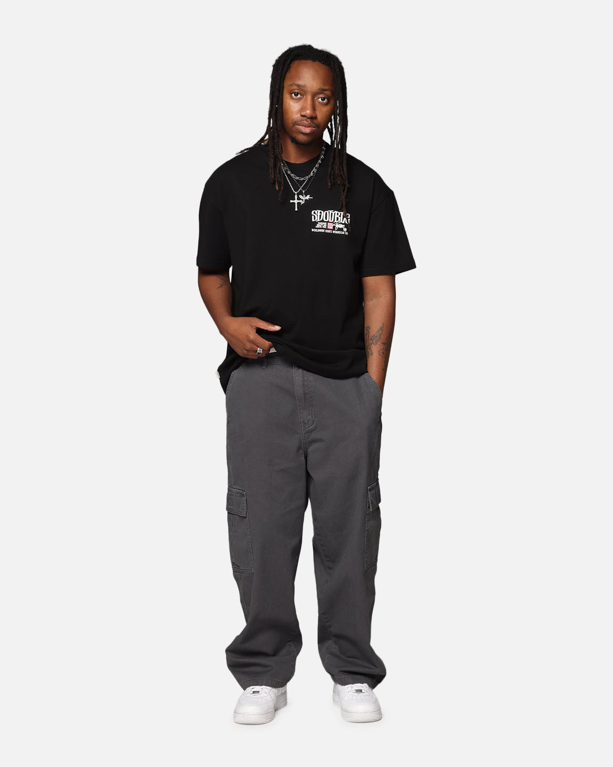 S Double Workgear T-Shirt Black
