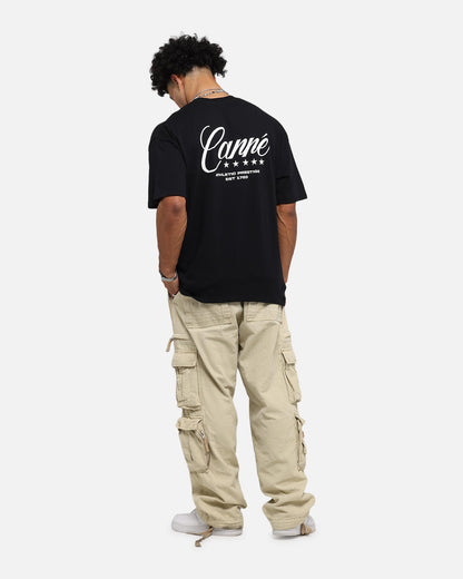 Carre Script T-Shirt Black
