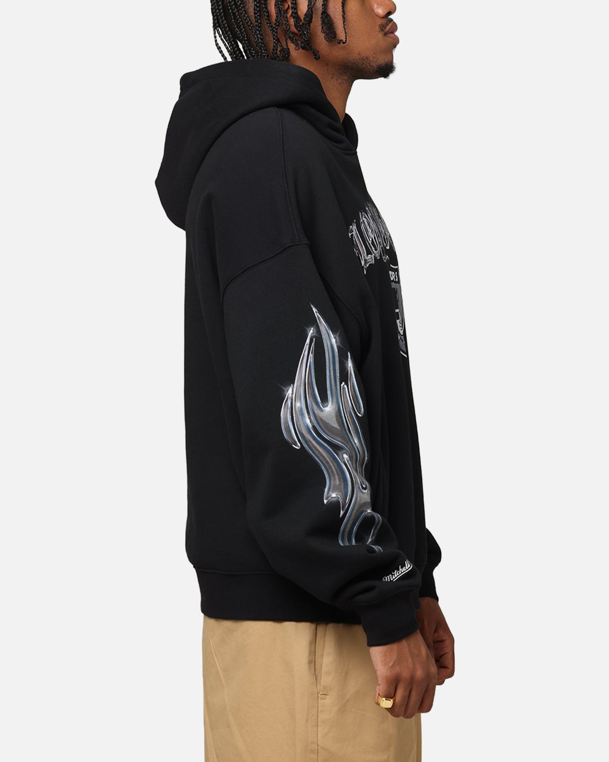 Mitchell & Ness Las Vegas Raiders Chrome Nation Hoodie Black