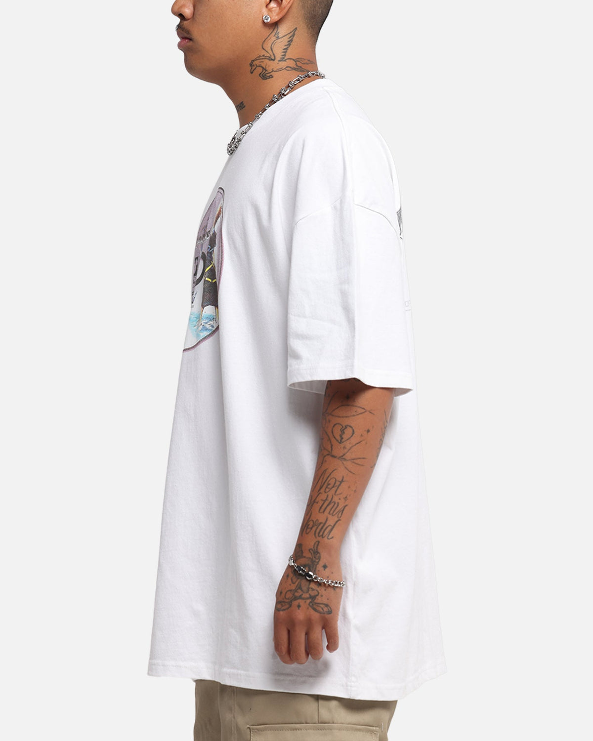 Goat Crew Disney Kingdom Hearts Disc Heavy T-Shirt White