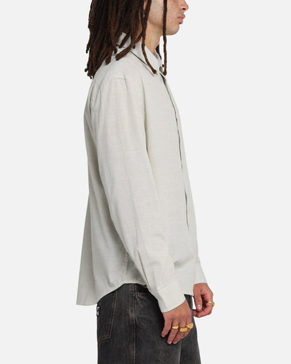 X-Large Oxford Script Button Up Shirt Olive