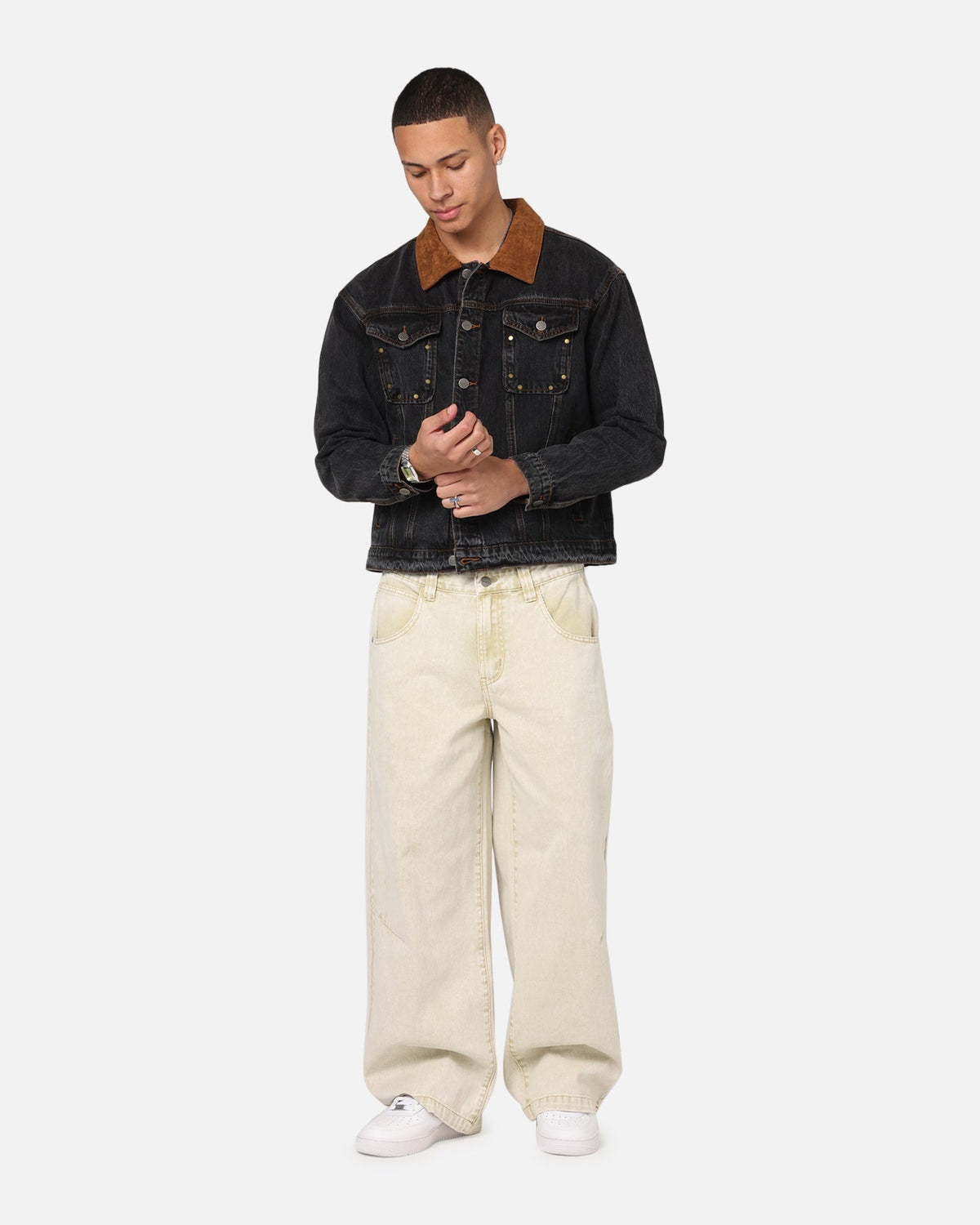 Saint Morta Rodeo Drive Denim Jacket Black Shadow