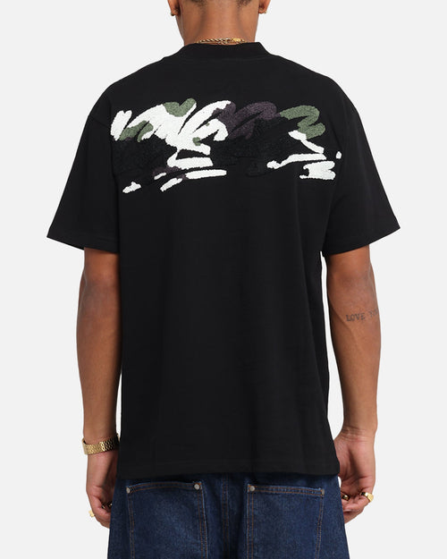 Carre Tag Mockneck T-Shirt Black