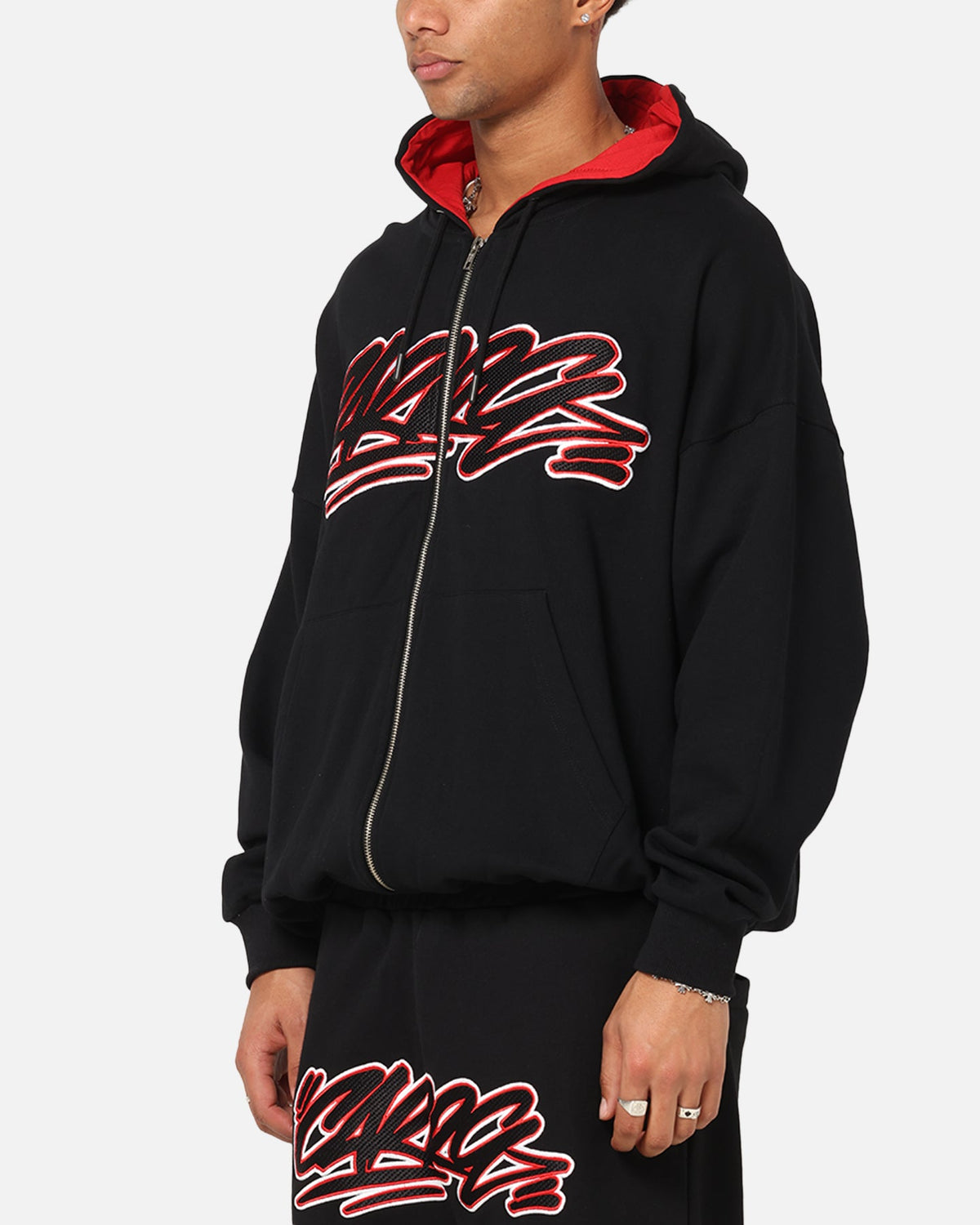 Carre Terrace Zip Hoodie Black