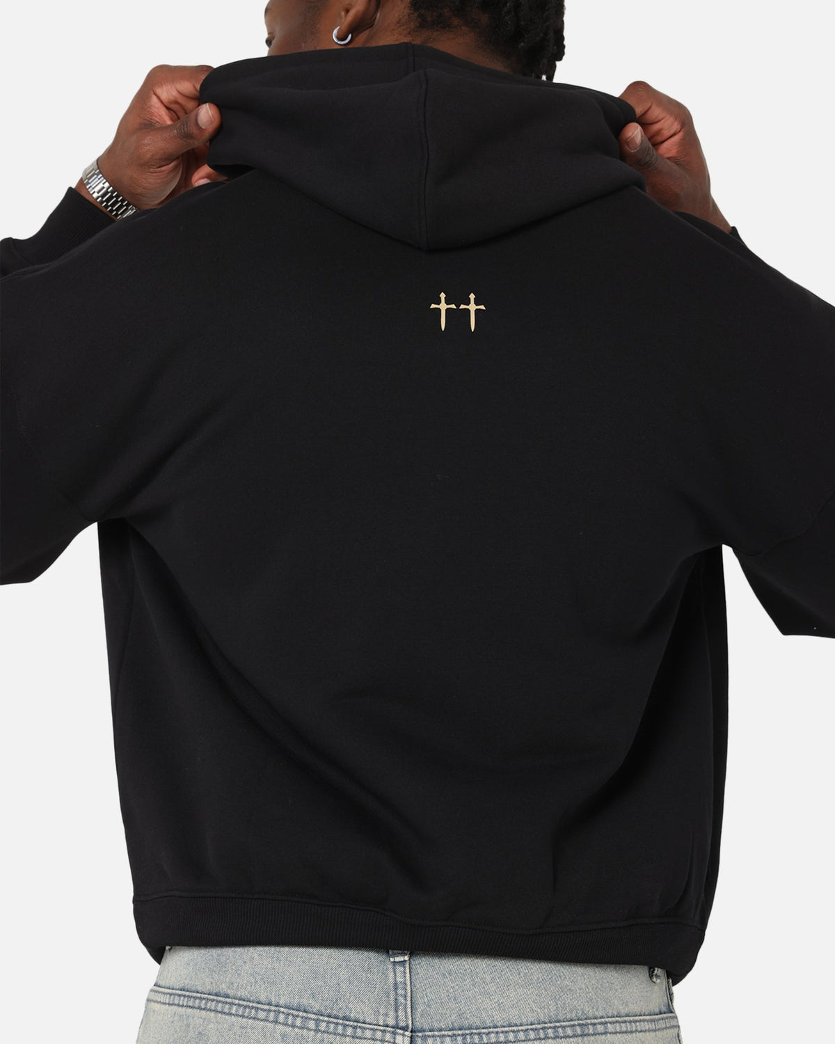 Saint Morta Rodeo Drive Boxy Hoodie Black