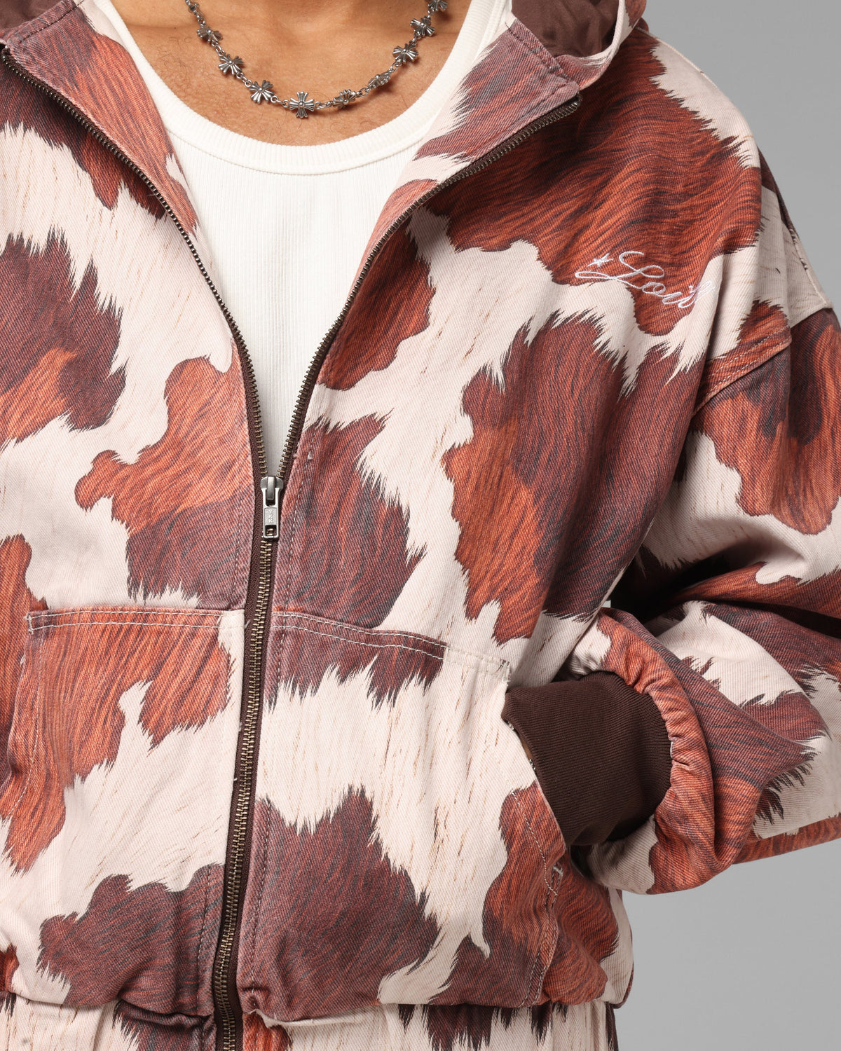 Loiter Hide Zip Jacket Cowhide