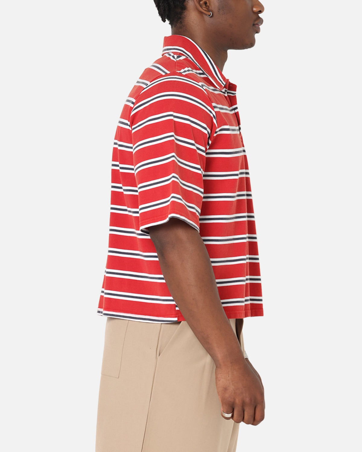 XXIII Striped Polo T-Shirt Red Stripe