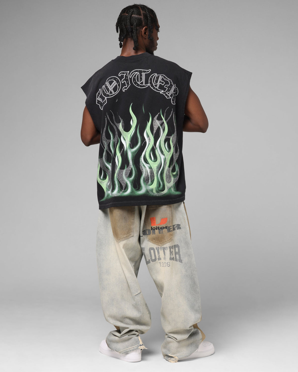 Loiter Inferno Muscle T-Shirt Black