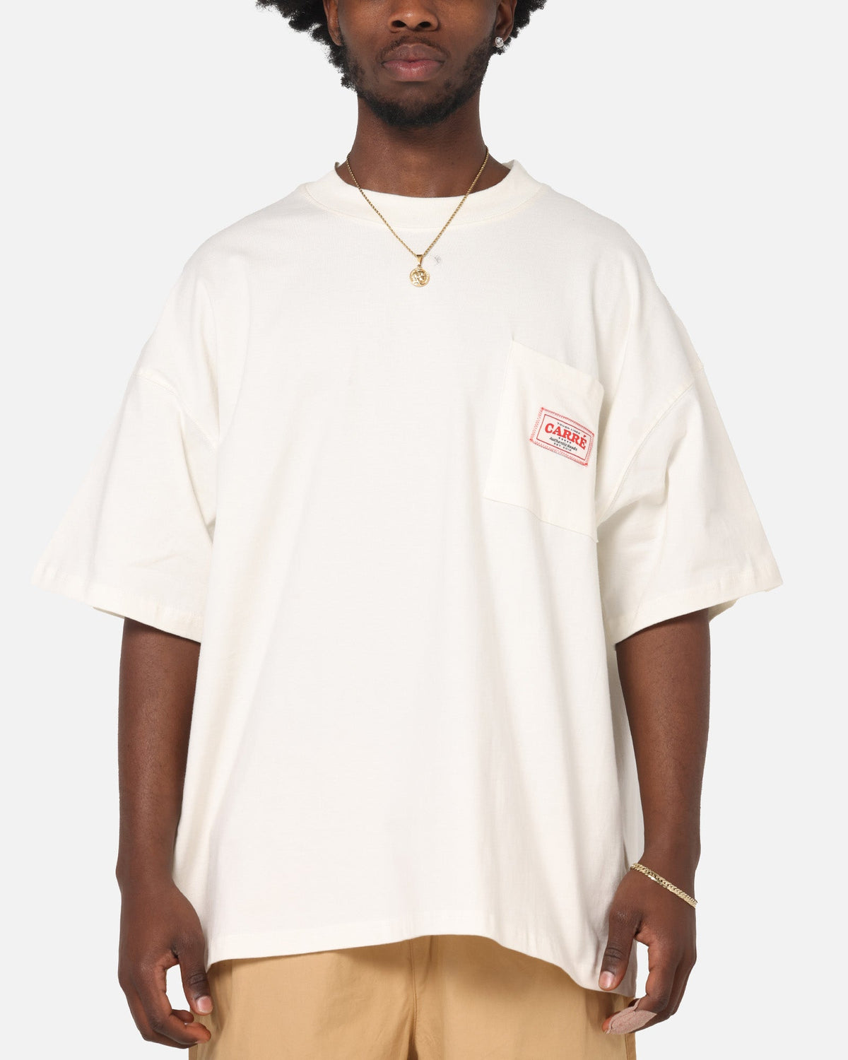 Carre Pocket T-Shirt Off White