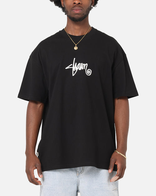S Double Small Stock T-Shirt Black