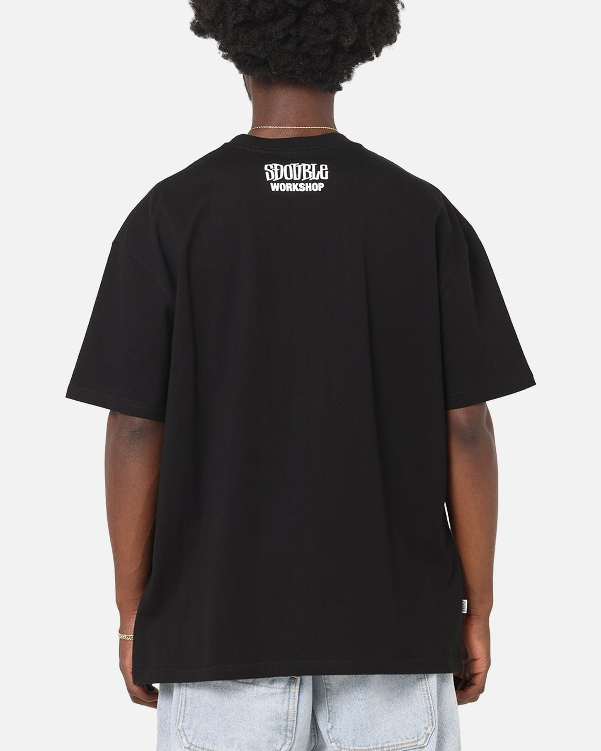 S Double Small Stock T-Shirt Black