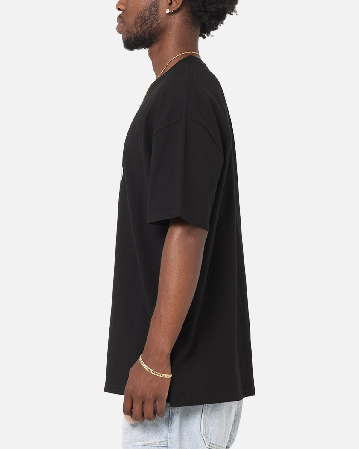 S Double Small Stock T-Shirt Black