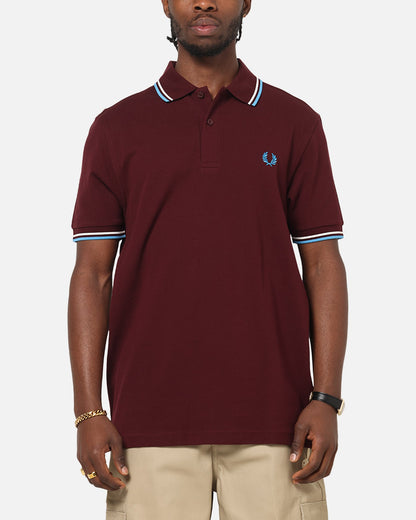 Fred Perry Twin Tipped Polo Shirt Oxblood