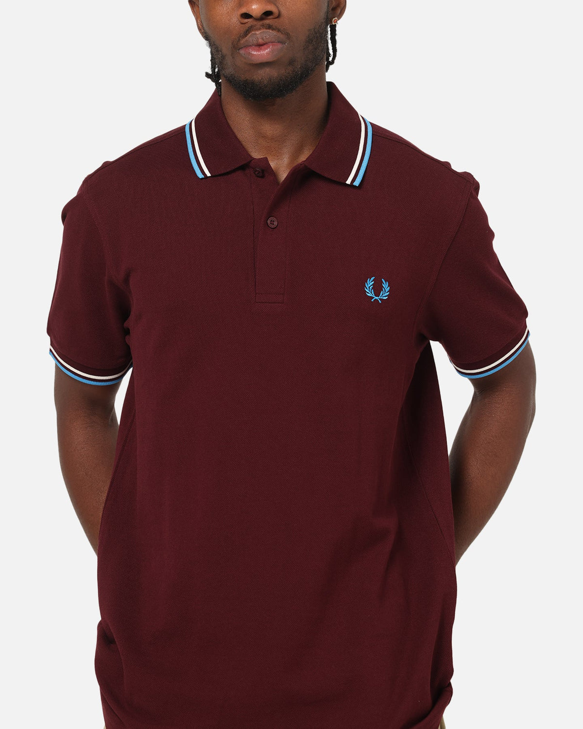 Fred Perry Twin Tipped Polo Shirt Oxblood