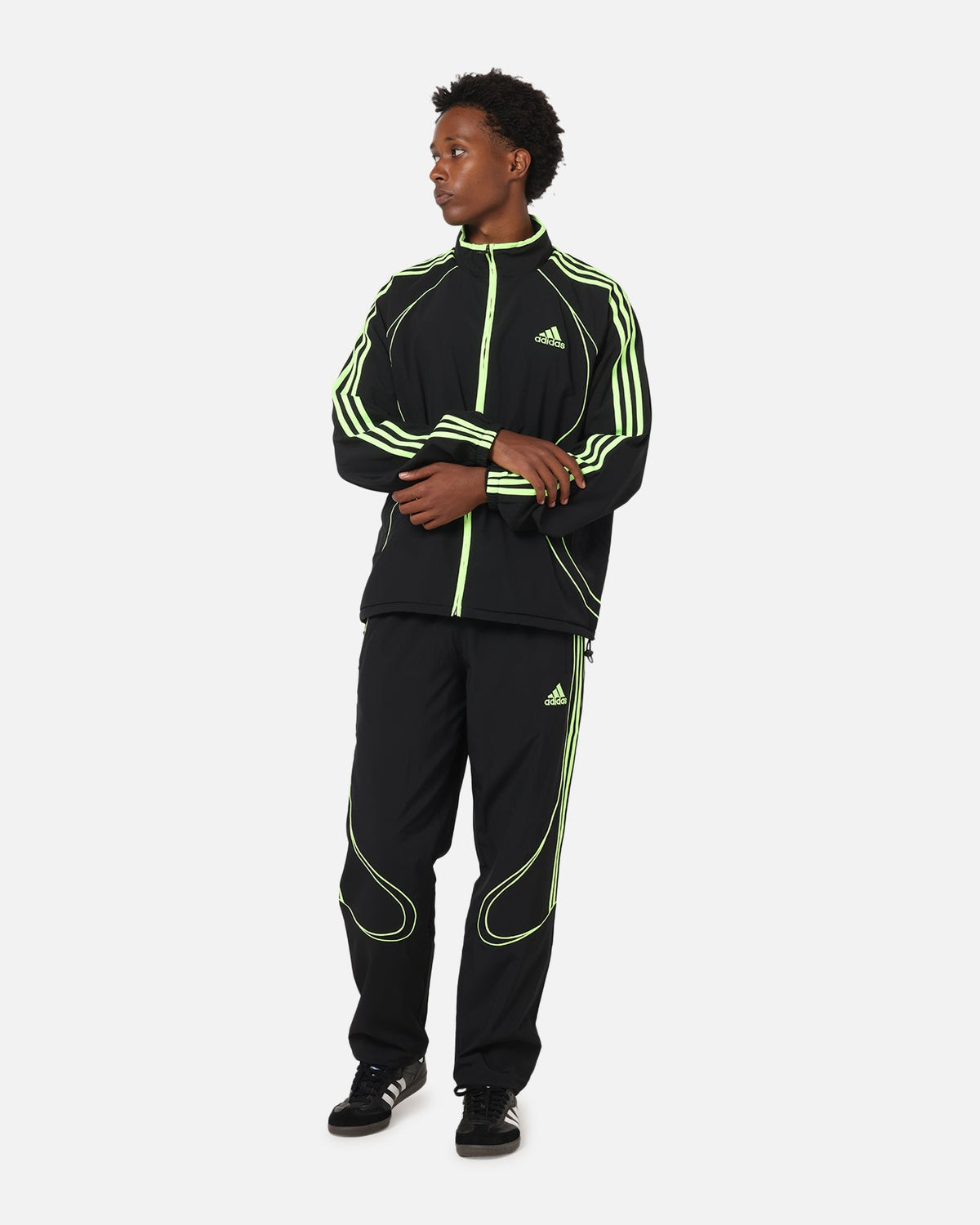 Adidas Teamgeist Adicolor Track Jacket Black/Green