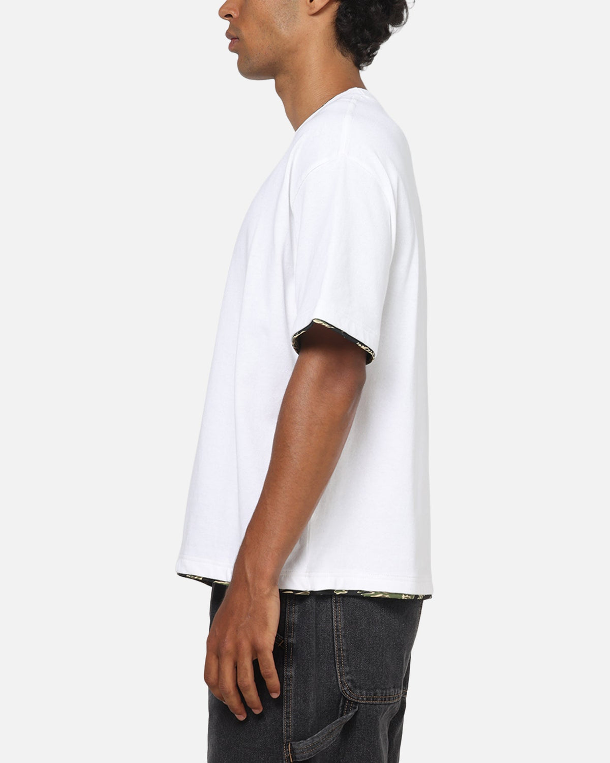 X-Large Double Layer Gorilla Fit T-Shirt White