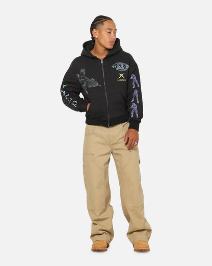 73Studio X Halo 2 Multiplayer Zip Hoodie Vintage Black