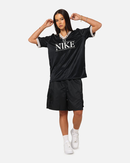 Nike Women's Sportswear V-Neck Jersey Black/White/Grey