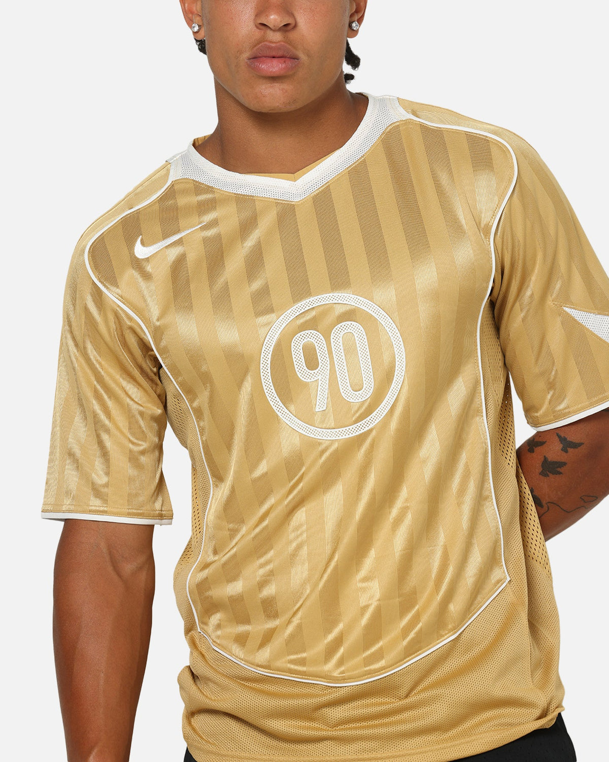 Nike Total 90 Soccer T-Shirt Club Gold/Summit White