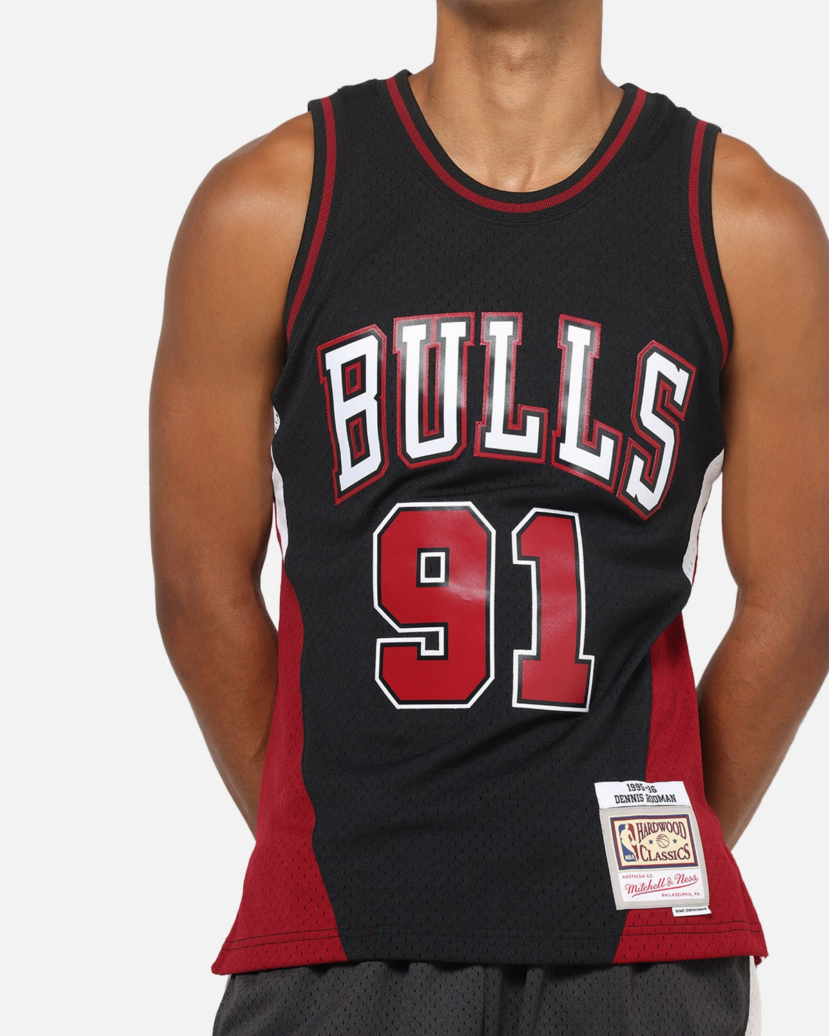 Mitchell & Ness Chicago Bulls Dennis Rodman Rave Jersey Black/Red