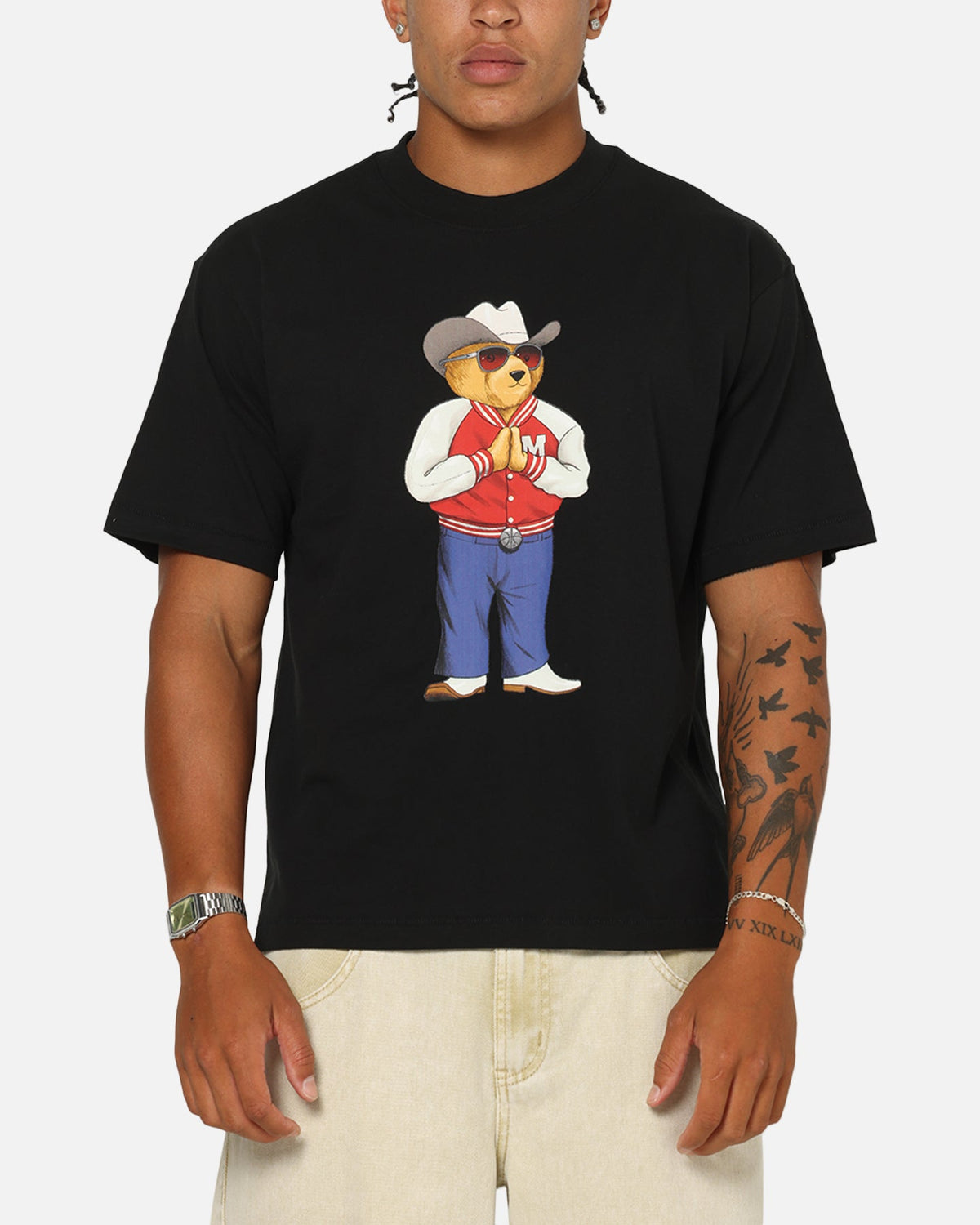 Market Hee-Haw Bear T-Shirt Black