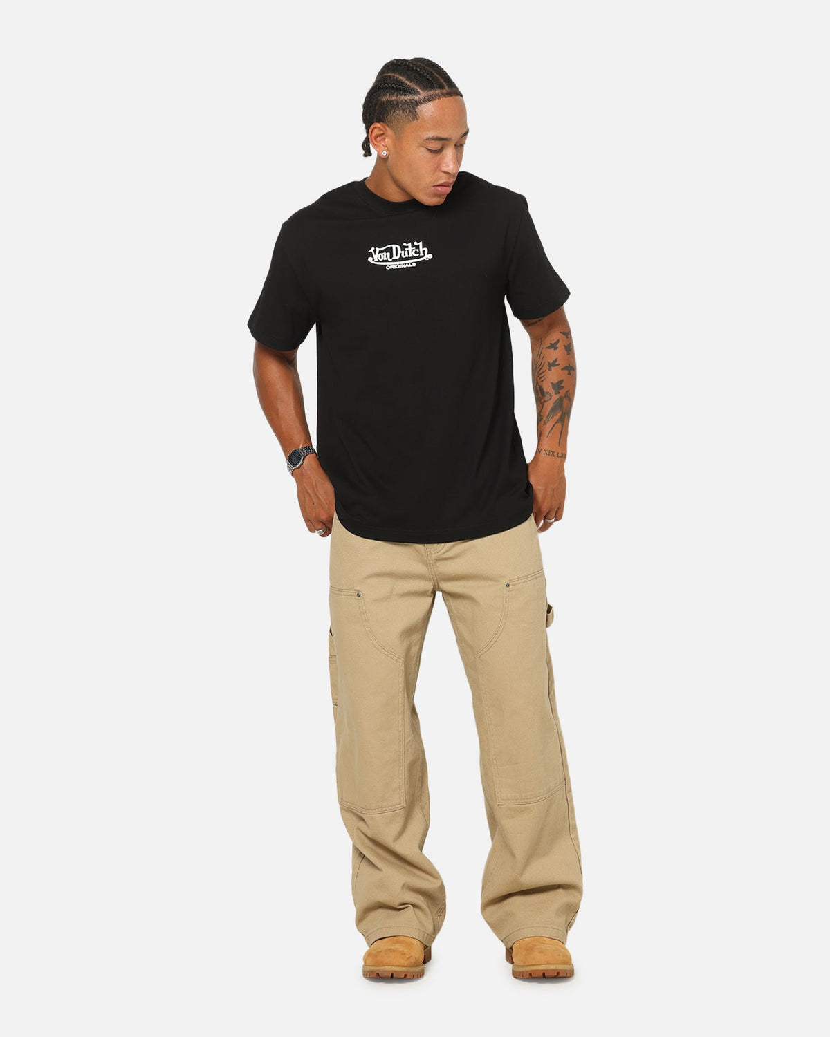 Von Dutch Flying Eyeball T-Shirt Black