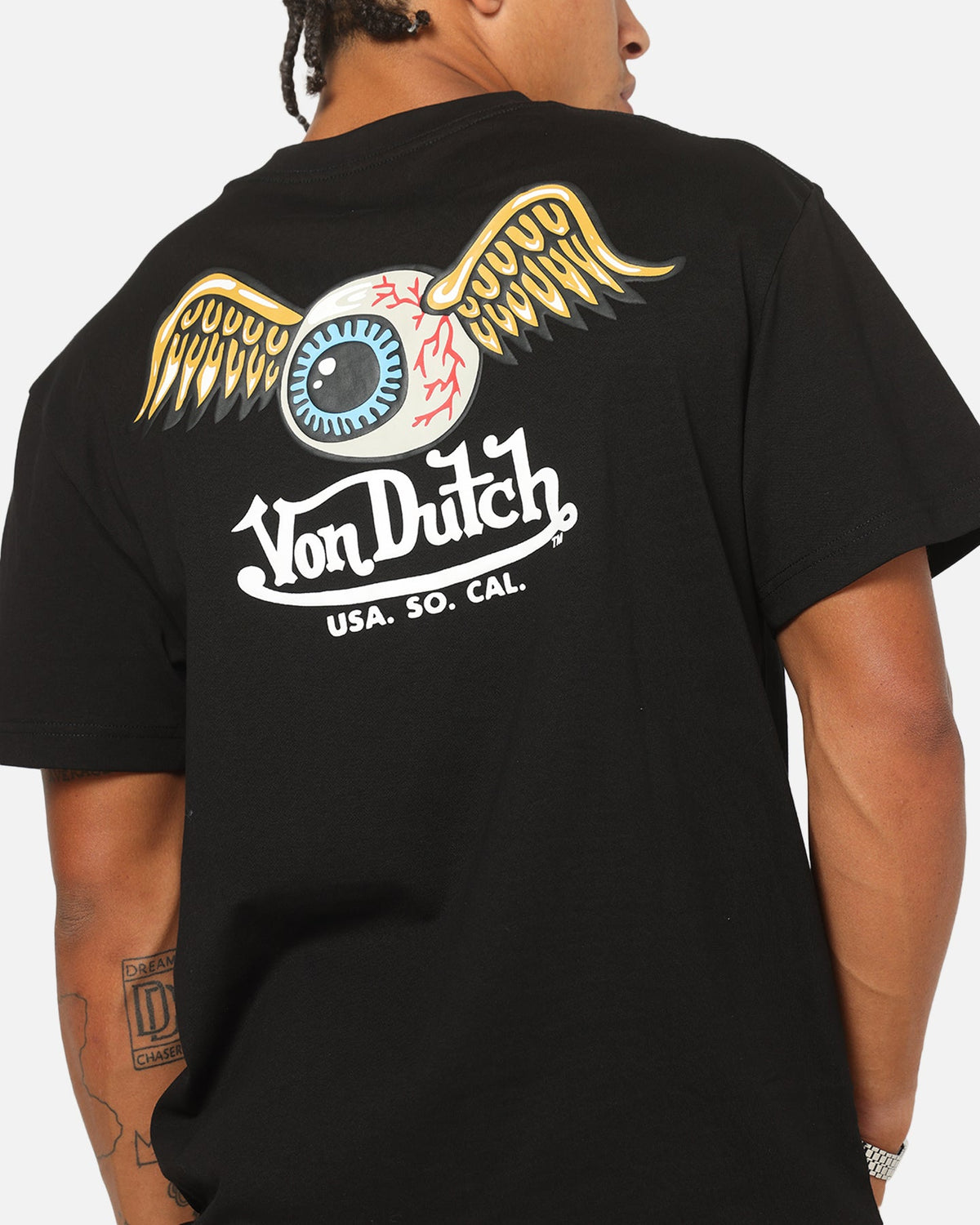 Von Dutch Flying Eyeball T-Shirt Black