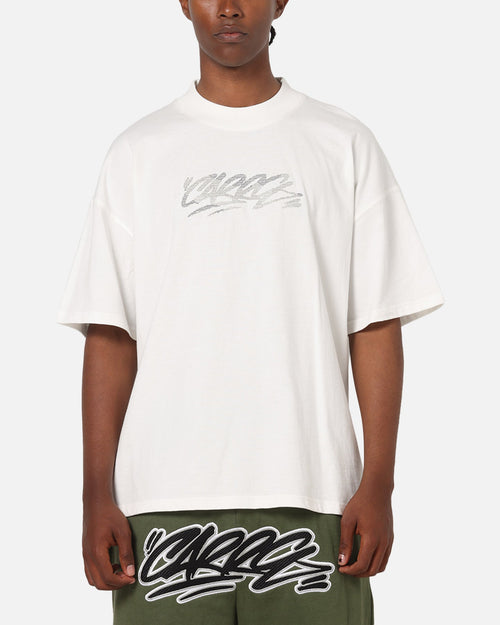 Carre Cross Stitch T-Shirt Off White