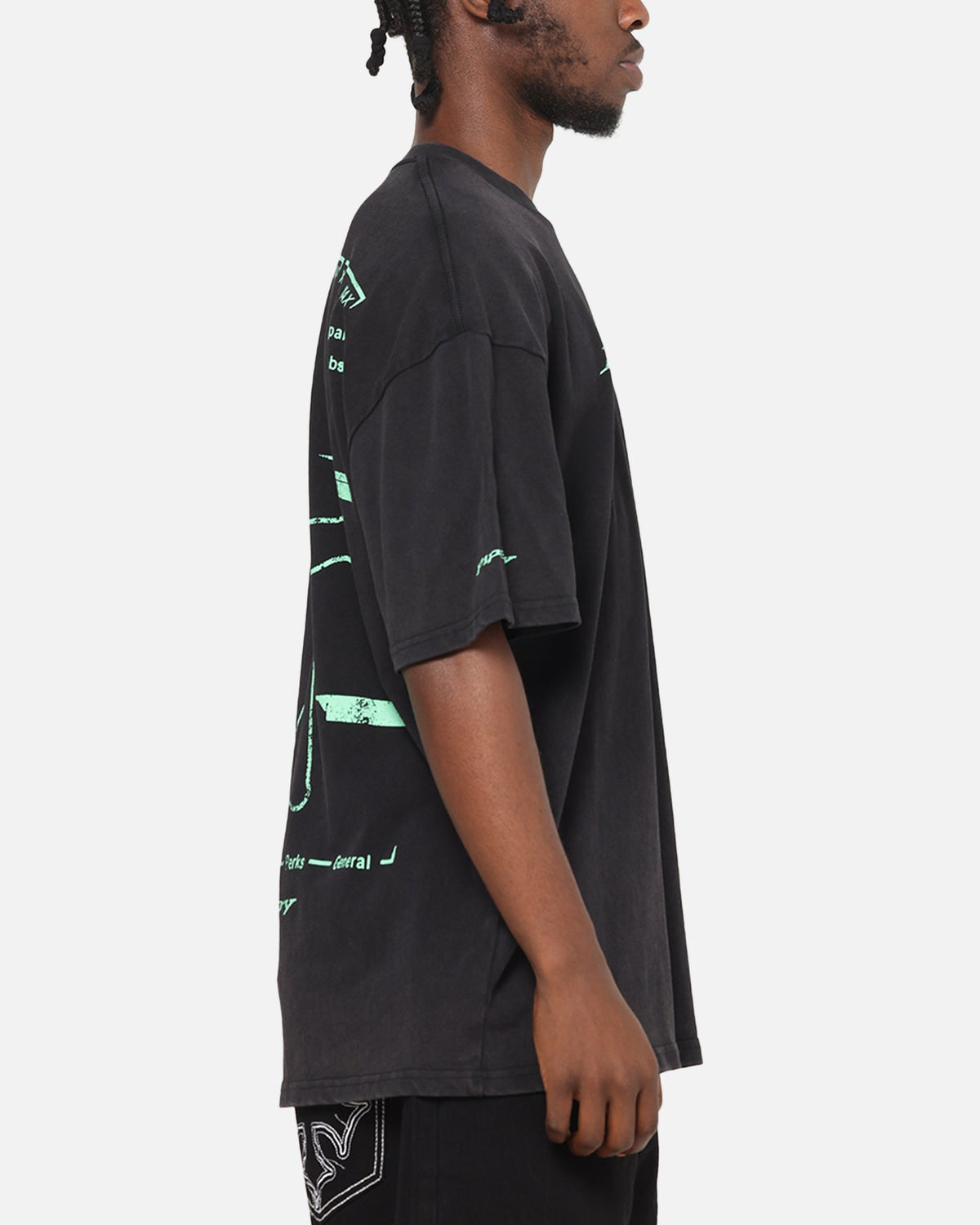73Studio X Fallout Pipboy T-Shirt Black Acidwash