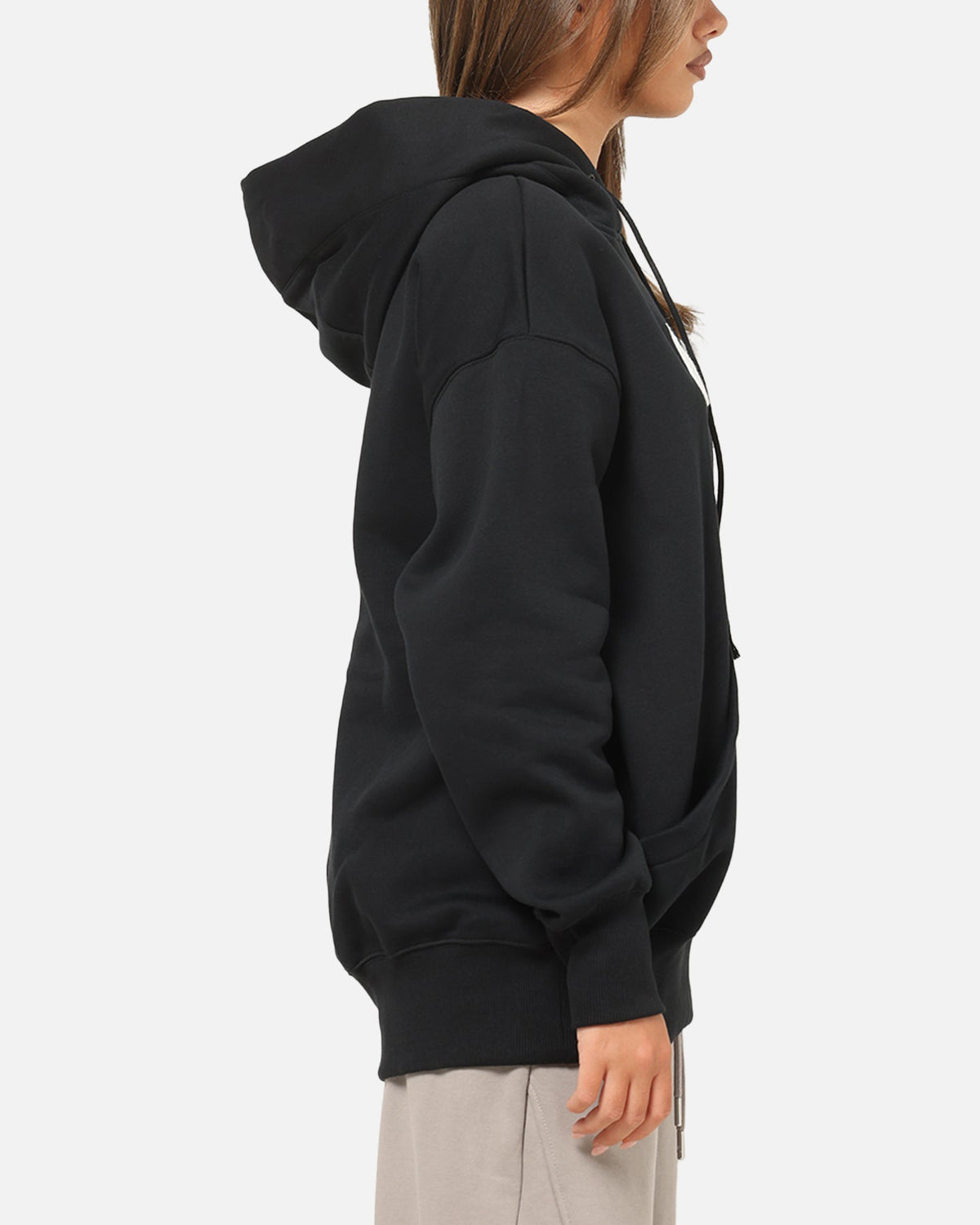 Nike Women's Sportswear Phoenix Fleece Oversized Logo Hoodie Black/Summit White