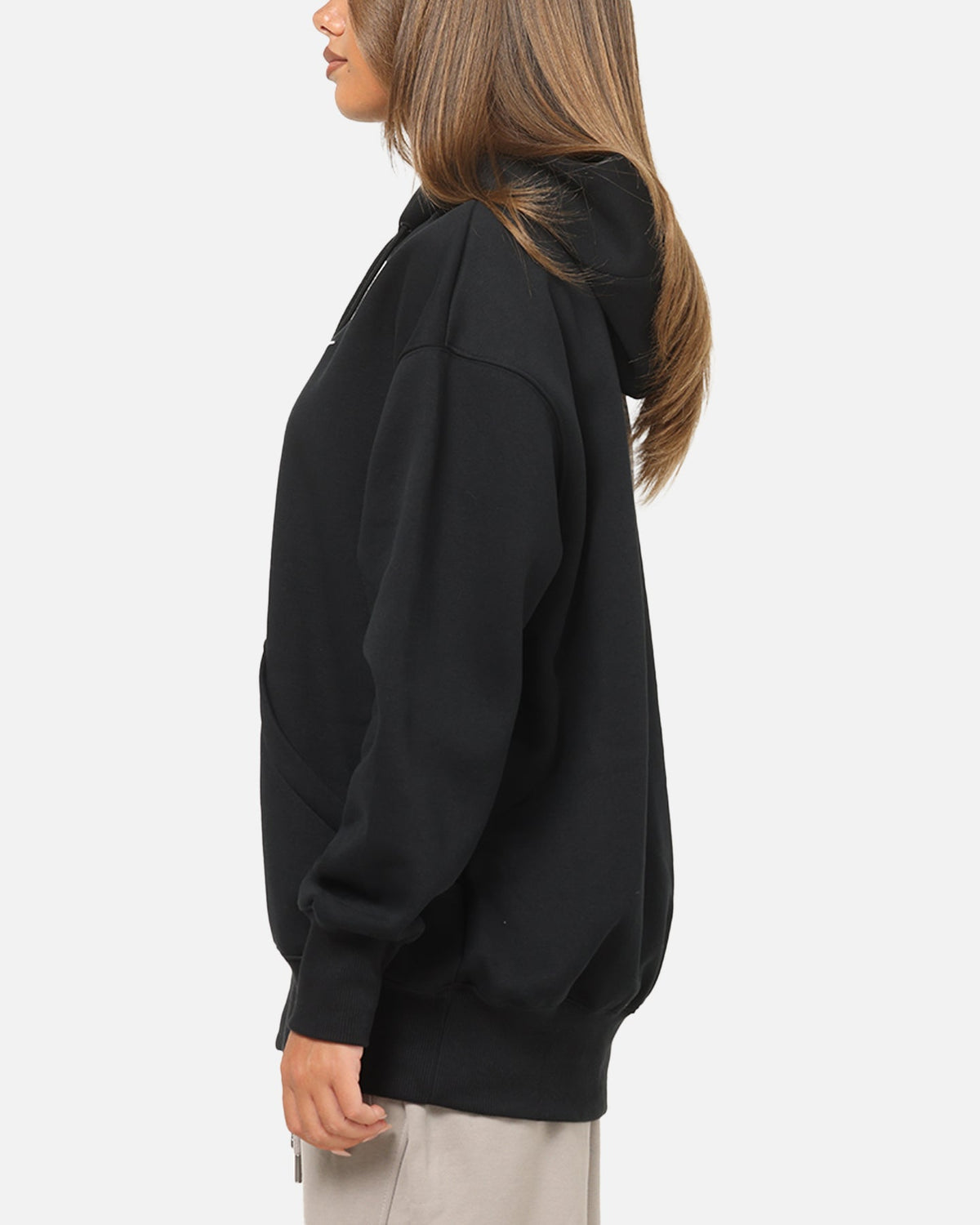 Nike Women's Sportswear Phoenix Fleece Oversized Logo Hoodie Black/Summit White